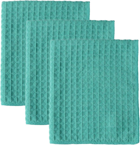 Microfiber Dish Cloths Thick Waffle Weave Kitchen Dish Rags Ultra Absorbent Odor