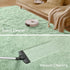 Fluffy Fuzzy Sage-Green Rugs for Bedroom - 4x6 Feet Soft Non Slip Plush Area Rug for Living Room and Kids Room
