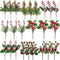 WILLBOND 24 Pcs Christmas Picks and Spray Christmas Tree Red Berry Pine