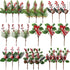 WILLBOND 24 Pcs Christmas Picks and Spray Christmas Tree Red Berry Pine
