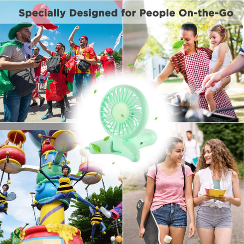 OUTXE Personal Necklace Mini Fan, 3000mAh, Hands-Free Portable Fan with USB and 3 Settings
