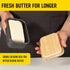 Butter Dish with Lid - Large and Small Tray, Countertop & Fridge Butter Keeper, Storage Box, Mantequillera