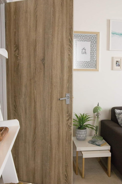 d-c-fix 346-8105 Self-Adhesive Film Sonoma Oak Light Wood 26.5'' x 78.7", Light Brown, Beige