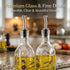Set Set BBQ,Olives,2 Pack 17 oz. TZSSP Olive Oil and Vinegar Dispenser Glass Dispenser Bottles Cooking Oil Cruets