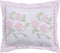 Better Trends Bloomfield Collection, Super Soft Lightweight Floral Design 100% Cotton Tufted Standard Sham, Rose