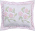 Better Trends Bloomfield Collection, Super Soft Lightweight Floral Design 100% Cotton Tufted Standard Sham, Rose