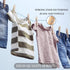 Clothes Pins, 50 Pack, 2.9 in Natural Birchwood, Rust and Moisture Resistant Clothespins with Storage Bag for Hanging