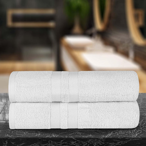 2-Piece Set, Superior Ultra-Soft Cotton Bath Sheet Perfect for Bathroom Decor, Shower, Spa, Gym, Guest Room, Home