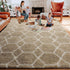5x7 ONASAR Area Rugs for Living Room Bedroom, Fluffy Beige and White Shag Rug, Geometric Boho Soft Plush Shaggy Floor