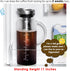 Aquach Cold Brew Coffee Iced Tea Maker & Fruit Pitcher, Large Capacity 51 Ounces with Glass Carafe and Steel Infuser