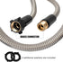 Yanwoo 304 Stainless Steel 2ft Garden Hose, Flexible & Lightweight Heavy Duty Short Water Hose