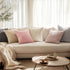 MIULEE Pack of 2 Soft Decorative Square Pillow Covers, 18 x 18 Inch, Pink