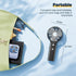 HandFan 5200mAh Portable Handheld Fan, USB Rechargeable, 180° Foldable Design for Travel and Outdoors