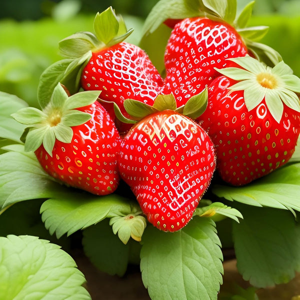 200 pcs Heirloom Strawberry Seeds - Perennial Non-GMO Outdoor Indoor Giant Fresh