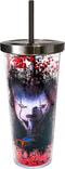Spoontiques Glitter Filled Acrylic Tumbler | 20 oz Glitter Cup with Straw, Double Wall Insulated, BPA Free