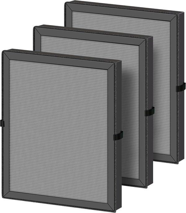 MK04 Air Filter Replacement, 3 Pack, for MK04 MG04JH Air Purifier, H13 True HEPA Activated Carbon