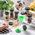 48 Mimorou Pcs Clear Plastic Spice Jars Spice Bottles with Shaker Lids Plastic Seasoning Containers with Chalk Labels