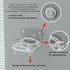 3 Pack Sezanrpt Clear Acrylic Wall Shelf for Smart Security Cameras, Baby & Pet Monitors, Small Floating Shelf