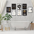 8 x 10 Inch Inspirational Wall D cor, Black Girls Bedroom Makeup Lash Lips Poster, Motivational Design Unframed