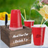 Wooden Cup Holder, Rustic Party Cup Holder with Marker Slot for Bar, Kitchen, Countertop, Home & Office