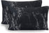Elegant Comfort Luxury Ultra-Soft 2-Piece Pillowcase Set, 1500 Premium Microfiber, Standard/Queen, Black Marble