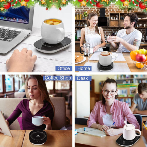 Coffee Mug Warmer for Desk with Auto Shut Off, Coffee Cup Warmer for Home and Office Gifts