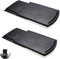 2 Pack Sliding Coffee Maker Tray, 12 Countertop Appliance Caddy Slider for Blender Toaster, Black ABS Rolling Out Tray