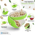 Stargoods Pistachio Bowl, Snack Serving Dish, Double Peanut Bowl with Nut Seeds Shell Candy Storage, Green