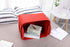 Storage Basket Felt Storage Bin, Collapsible Organizer with Carry Handles for Office, Bedroom, Nursery