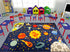 3x5 KC Cubs Outer Space Solar System Toy Car Road Rug Educational Play Mat Carpet for Kids, Toddlers, Nursery