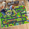 Kids Car Rug - Kids Road Rug Play Mat for Playroom Classroom Bedroom