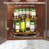 11 inches, 10.5 inches Spice Rack Organization for Cabinet - Height Adjustable Rotating Lazy Susan Organizer, Spice