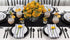 Solino Home Linen Black Table Runner, 100% Pure Linen Hemstitch, 14 x 72 Inch for Dining, Summer, Fall