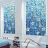 DUOFIRE Stained Glass Window Film Color Flower Pattern Privacy Window Film Decorative Glass Film No Glue Anti-UV Window Sticker Non Adhesive for Bedroom Living Room 17.7in. x 78.7in. DP003-1 by DUOFIRE