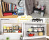 Expandable Cabinet Shelf Organizer, Stackable Kitchen Counter Shelf Rack 16~26", 22LBS Sink Shelf Riser in Black