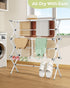 3 APEXCHASER Drying Rack Clothing - Tier Metal Clothes Drying Rack Collapsible, Laundry Drying Rack Expandable, Small