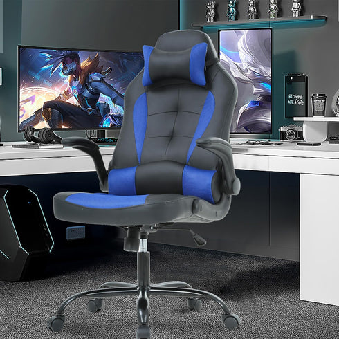 PayLessHere Gaming Chair Desk Chair Gamer Chair Ergonomic Office Chair with Lumbar Support Padded Up Arms Adjustable