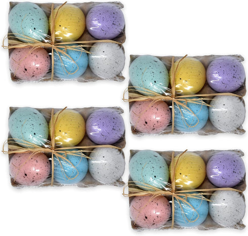 Gift Boutique Pastel Speckled Easter Eggs Set (6 Pack) Decorative Faux Eggs