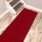 Kapaqua Red Solid Colored Runner Rug - Non Slip Rubber Grip Bottom, Pet Friendly Kitchen Hallway Carpet Runner 2x5