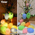 6.5ft 10 YOLIGHT Easter Decorations Egg Lights Fairy Light Battery Operated with Timer, LED Easter Lights String