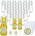 Queekay 20 Pack Mini Swing Top Glass Bottles for Vanilla Extract Homemade
