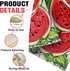 Welcome Summer Watermelon Decorative Garden Flag 12x18 Inch Double Sided Rustic Green Stripes Outdoor Home Decor