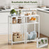 29.1" HET003WT1 Heybly Small Side Table, Tall End Table with Adjustable Shelf, Telephone Table, Nightstand, Accent