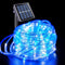 JMEXSUSS 200 LED Solar Rope Lights for Christmas Decor - 72ft IP65 Outdoor Waterproof with 8 Modes, Blue and White