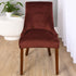 2 Pack MIFXIN Wingback Side Chair Cover Dining Chair Slipcover Velvet Stretch Sloping Armchair Accent Chair Protector