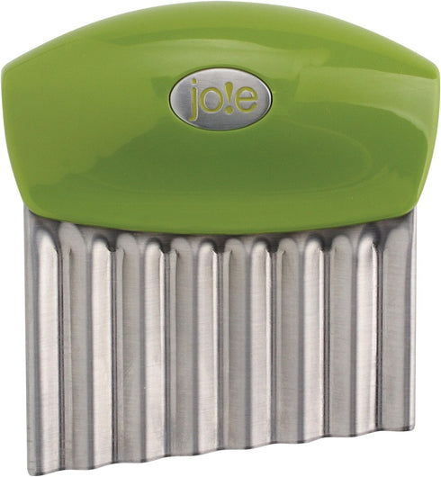 Joie Crinkle Cutter Kitchen Knife for Vegetables, Stainless Steel Blade, Colors Vary