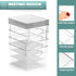 Sorbus Small Clear Plastic Storage Bins with Lids, Stackable Storage Bins for Toy, Clothes, Medicine, Bathroom (2 Pack)