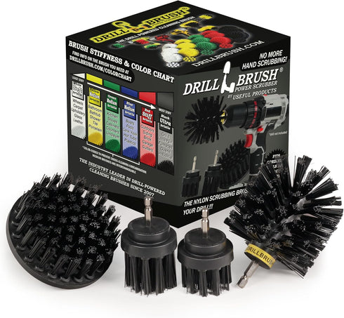Grill Brushes - Detailing Brush Set BBQ Accessories - Ultra Stiff Power