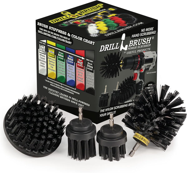 Grill Brushes - Detailing Brush Set BBQ Accessories - Ultra Stiff Power