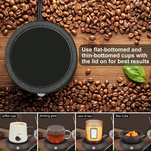 MOCOSA Candle Warmer Plate,Coffee Mug Warmer for Desk, Electric Candle Warmer for Home Office, Fragrance and Heating